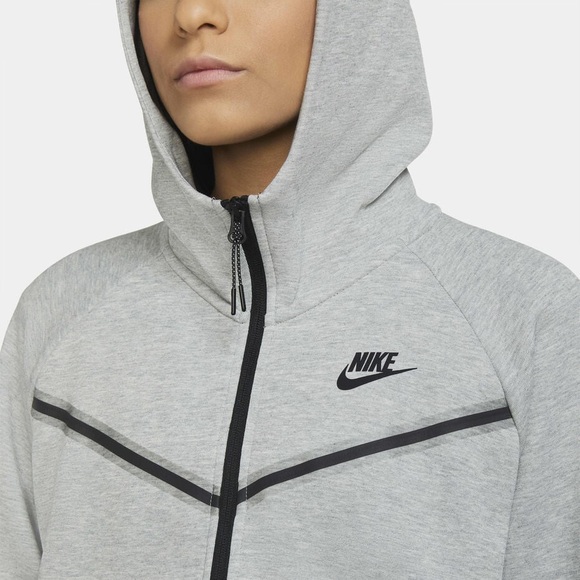 Nike Tech Fleece Tracksuit Set Women Gray Hoodie Joggers Small Medium Athleisure - Picture 3 of 12